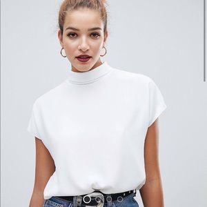 ASOS Short Sleeved High Neck Top